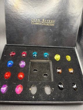 Replacement earring stones for Joan Rivers Classics Collection. No earring backs